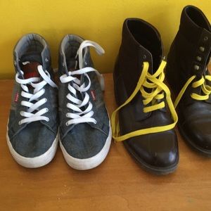 Levi’s shoes denim and mootsies tootsies boots